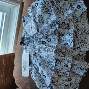 🍁Souris Mini White Floral Skirt NWT